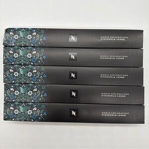 Nespresso Stockholm Fortissio Lungo Dark Roast Coffee (50x Coffee Pods) BB 05/26